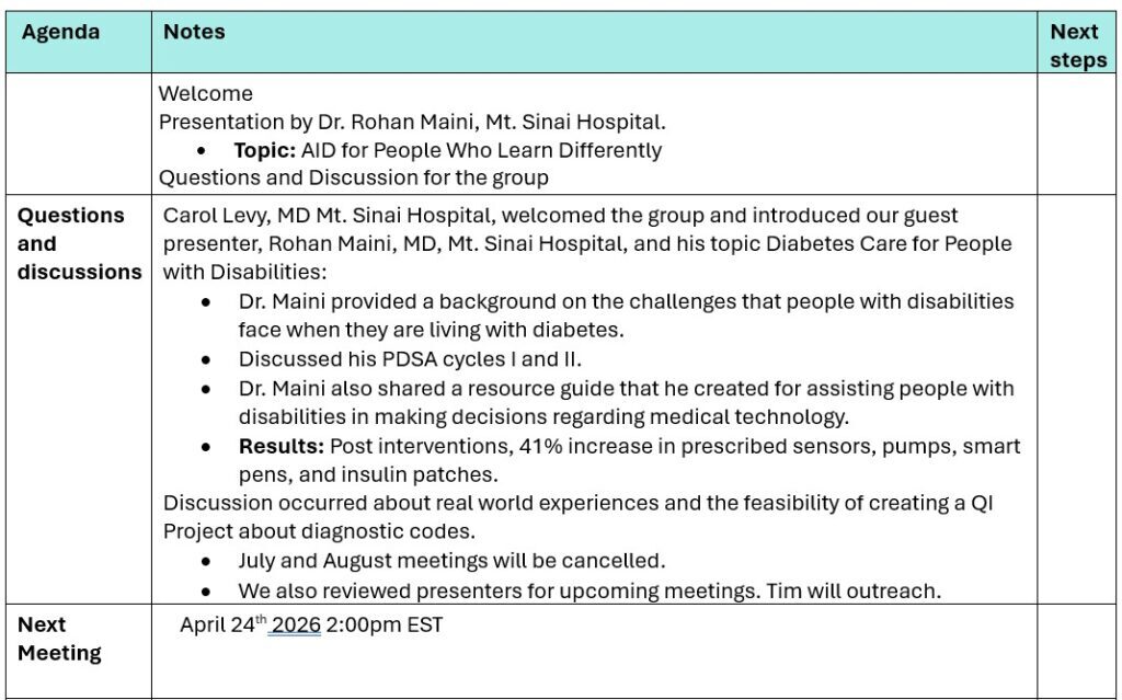 March 27 HCL Agenda
